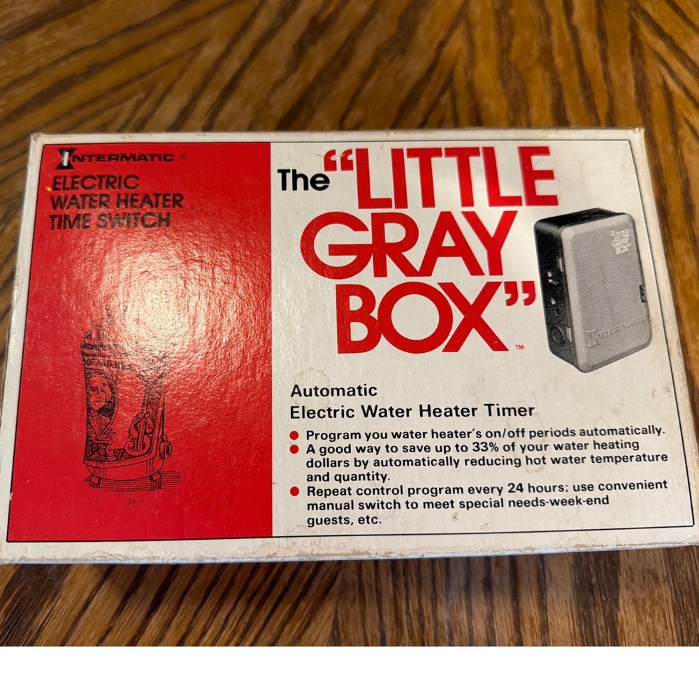Intermatic T104-20 The Little Gray Box Electric Water Heater Time Switch 250V